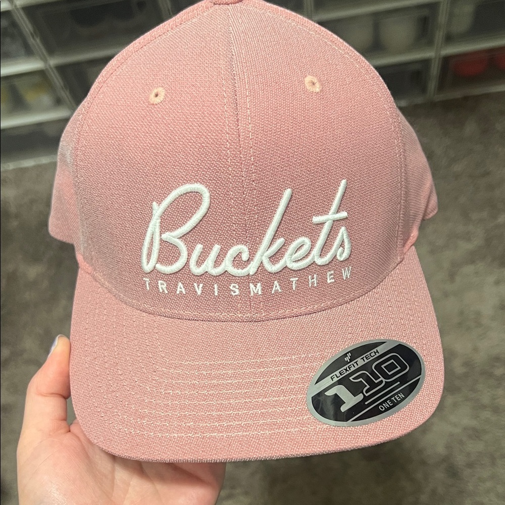 TravisMathew Pink Buckets Cap